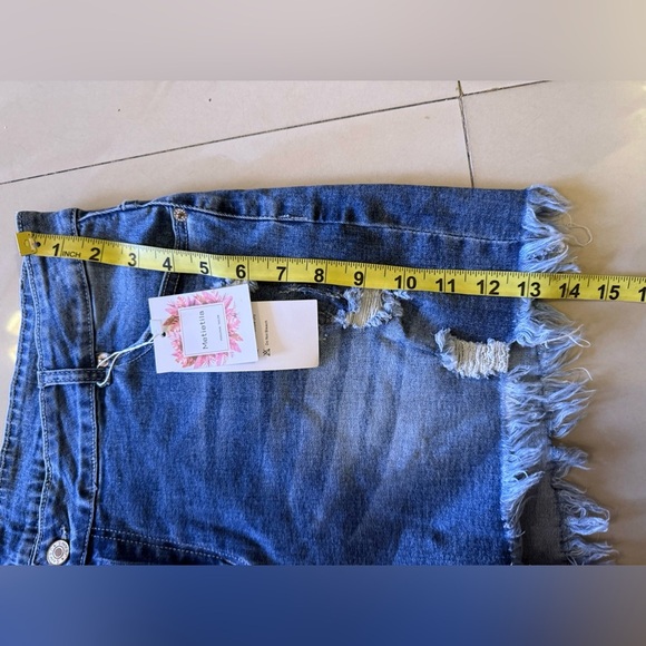 jean shorts metietila destress jeans short personal tailor xxl size summer - Picture 14 of 15